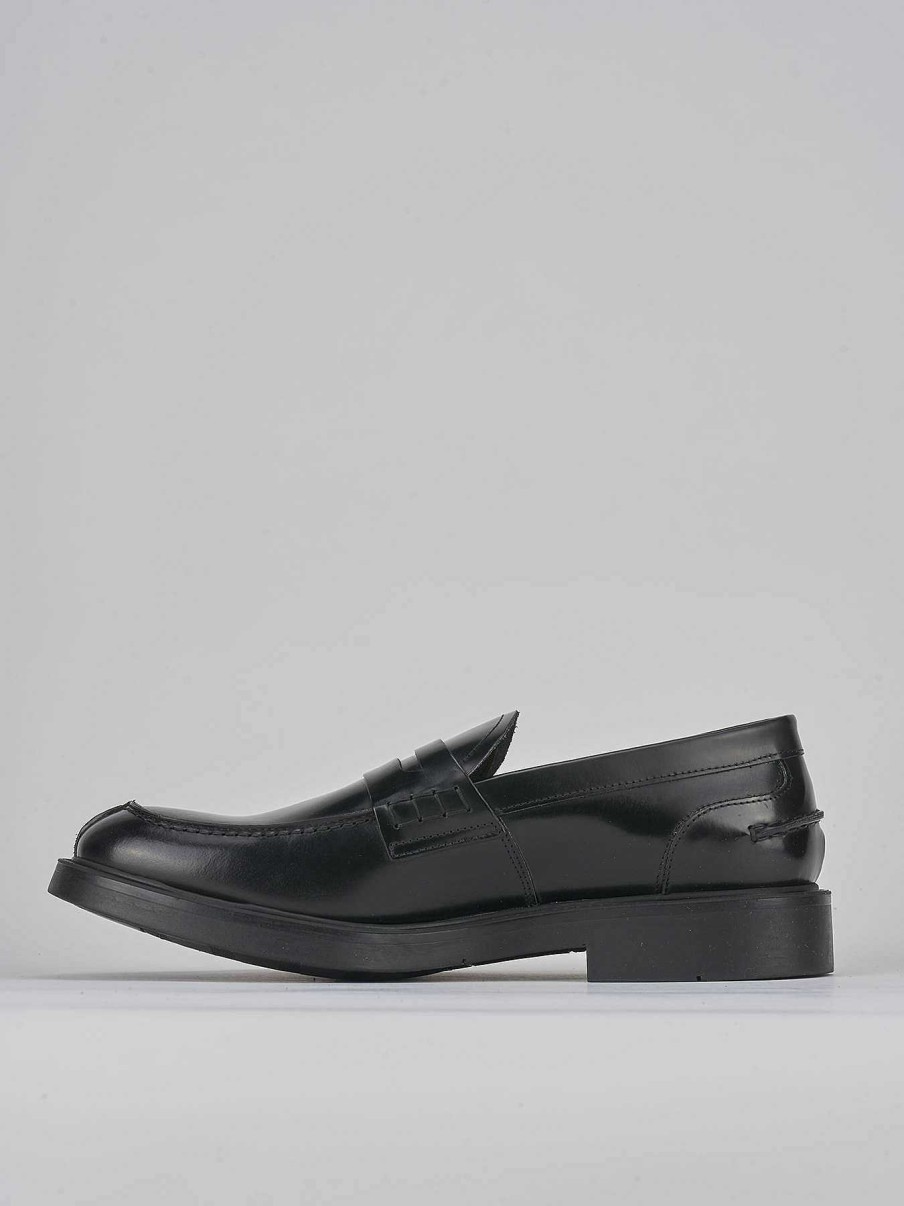 Hombre Barca | Mocasines Piel Negro