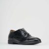 Hombre Barca | Zapatos Con Cordones Piel Negra