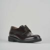 Hombre Barca | Zapatos Con Cordones Piel Burdeos