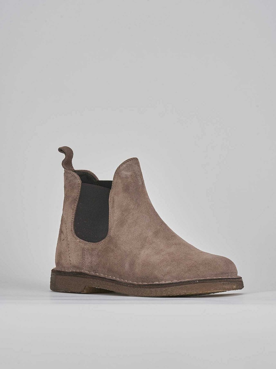 Hombre Barca | Botines Ante Beige