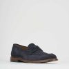 Hombre Barca | Mocasines Tacon 1 Cm Ante Azul