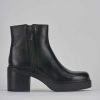 Mujer Barca | Stivaletti Tacco 6Cm Piel Nero