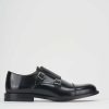 Hombre Barca | Zapatos Con Cordones Tacon 2 Cm Piel Negro