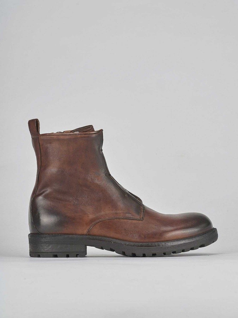 Hombre Barca | Botines Piel Marron