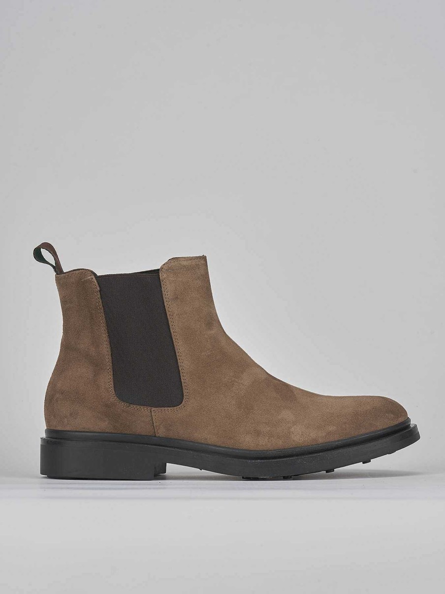 Hombre Barca | Botines Ante Beige