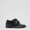 Hombre Barca | Zapatos Con Cordones Tacon 1 Cm Piel Negro