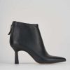 Mujer Barca | Botines Tacon Tacon 7 Cm Piel Negro