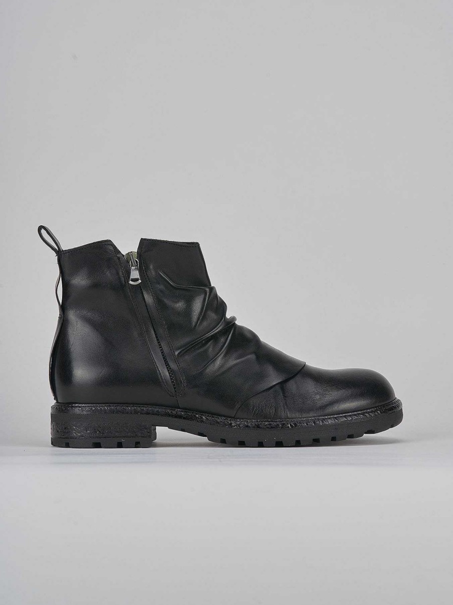 Hombre Barca | Botines Piel Negro