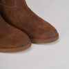 Mujer Barca | Botas Tacon Bajo Tacon 2 Cm Ante Marron