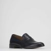 Hombre Barca | Mocasines Tacon 1 Cm Piel Negro