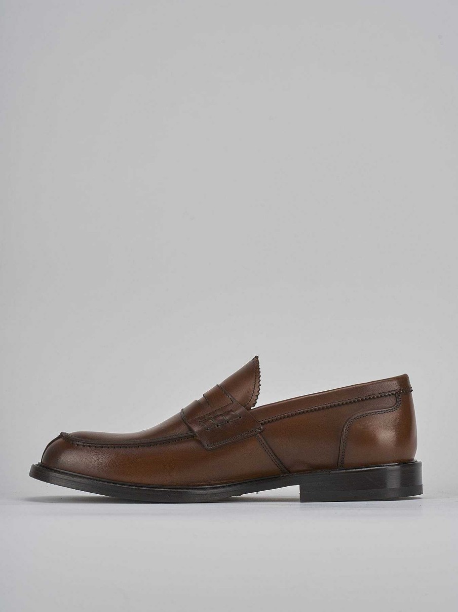 Hombre Barca | Mocasines Piel Marron