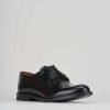 Hombre Barca | Zapatos Con Cordones Tacon 2 Cm Piel Negro