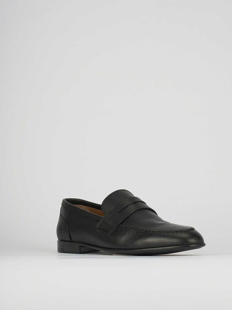 Hombre Barca | Mocasines Piel Negro