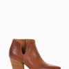 Mujer Barca | Botines Tacon Tacon 7 Cm Piel Marron