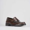 Hombre Barca | Mocasines Tacon 1 Cm Piel Marron Oscuro