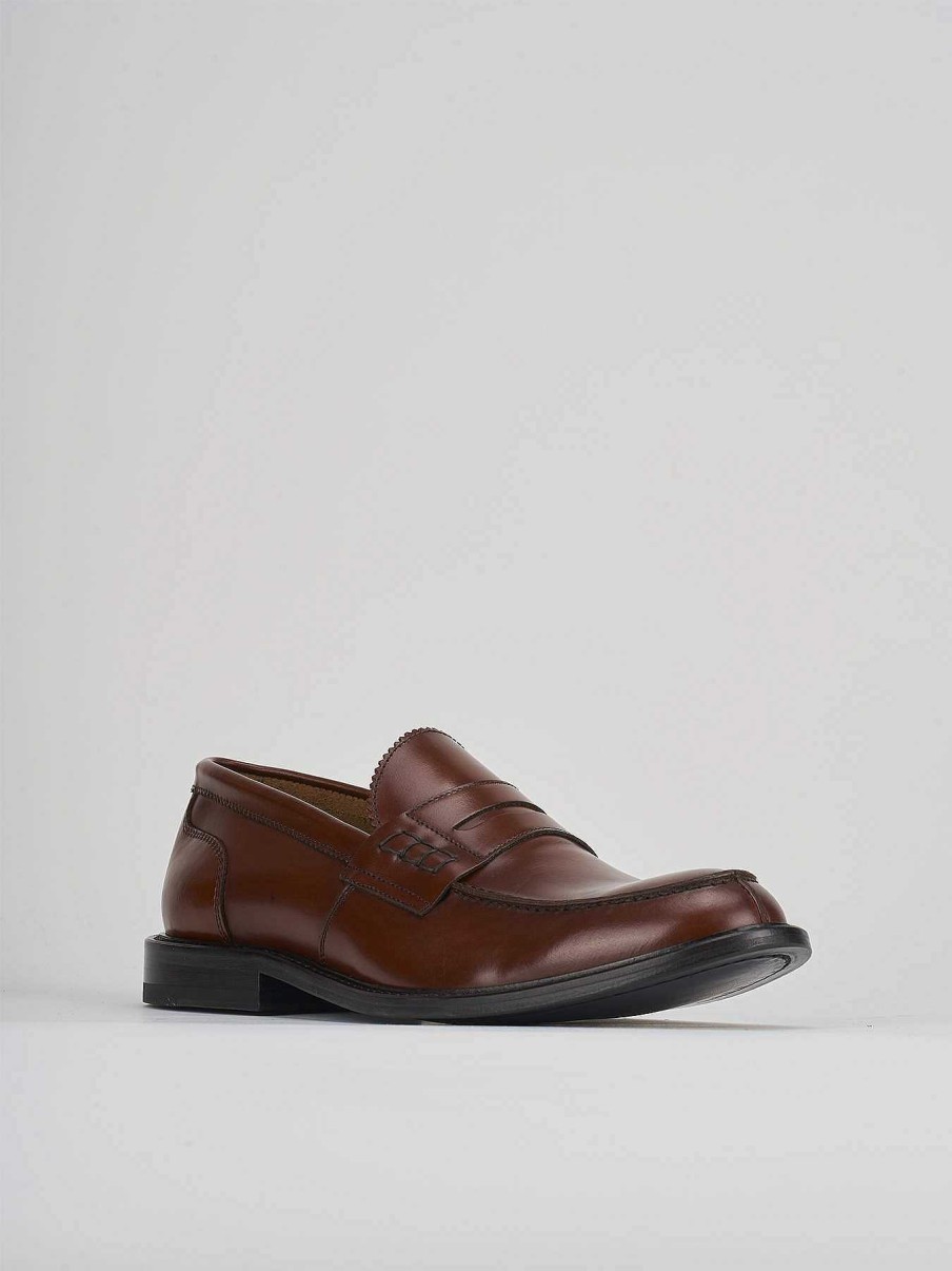 Hombre Barca | Mocasines Piel Marron