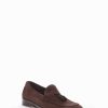 Hombre Barca | Mocasines Tacon 2 Cm Gamuza Marron Oscuro