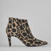 Mujer Barca | Botines De Tacon Alto Tacon 7 Cm Giraffa Horsy