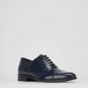 Hombre Barca | Zapatos Con Cordones Tacon 1 Cm Piel Azul