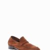 Hombre Barca | Mocasines Tacon 2 Cm Gamuza Marron