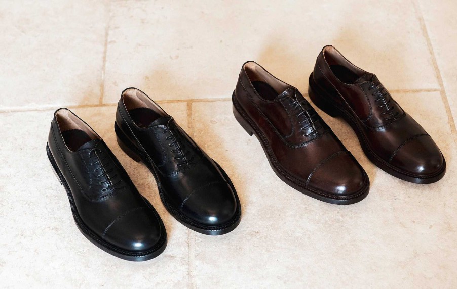 Hombre Barca | Zapatos Con Cordones Piel Marron Oscuro