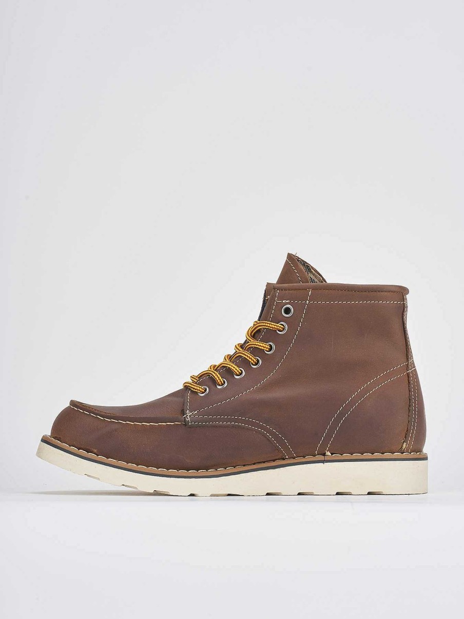 Hombre Barca | Botas Militares Nobuk Marron