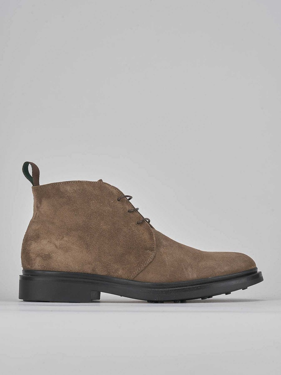 Hombre Barca | Botines Ante Beige