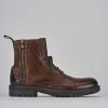 Hombre Barca | Anfibio Tacco 1 Cm Marron Piel