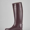 Mujer Barca | Botas Tacon Bajo Tacon 2 Cm Goma Burdeos