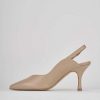 Mujer Barca | Salon Tacon 7 Cm Piel Beige