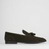 Hombre Barca | Mocasin Gamuza Marron Oscuro