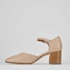 Mujer Barca | Salon Tacon 7 Cm Piel Beige