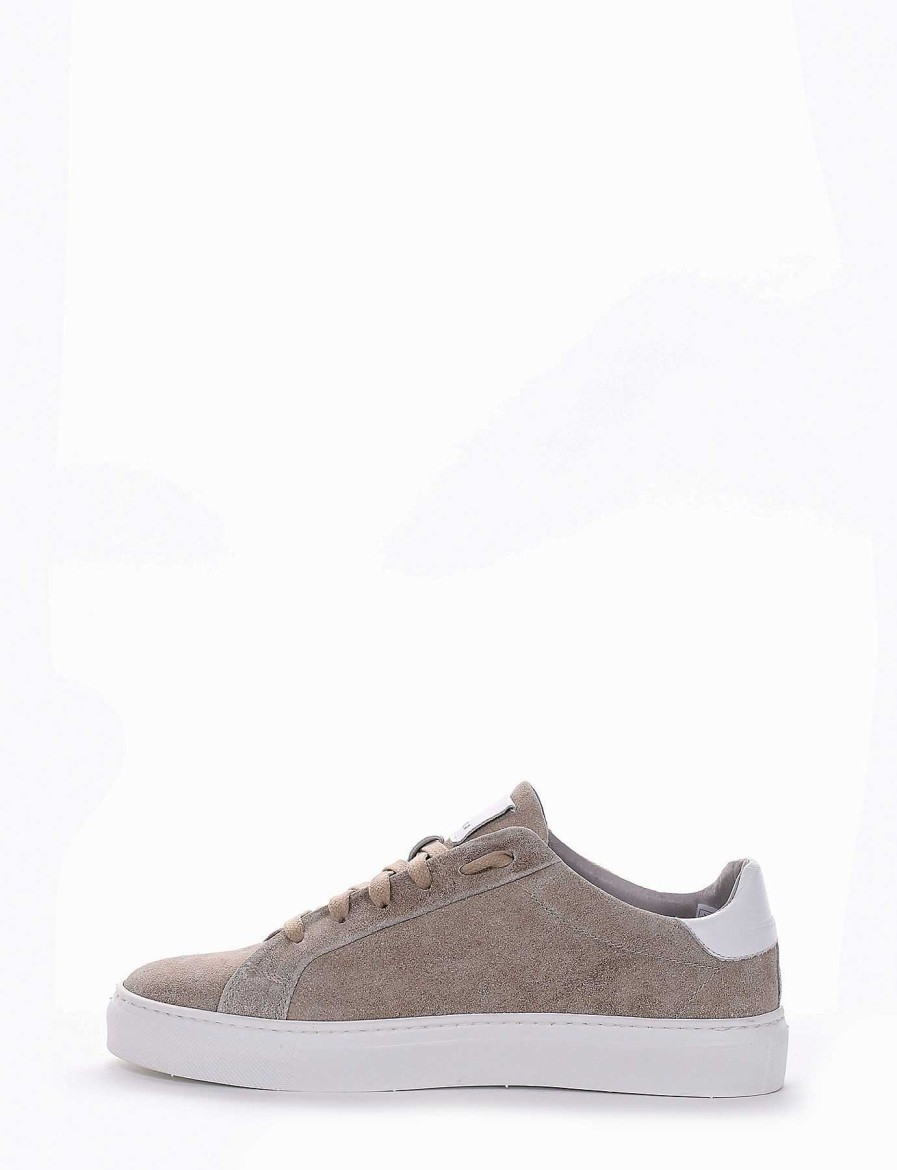 Hombre Barca | Zapatillas Gamuza Beige