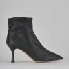 Mujer Barca | Botines Tacon Tacon 7 Cm Piel Negro