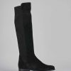 Mujer Barca | Stivali Tacco 2Cm Camoscio Nero