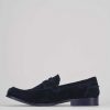 Hombre Barca | Mocasines Tacon 1 Cm Ante Azul