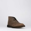 Hombre Barca | Botines Tacon 2 Cm Piel Marron Oscuro