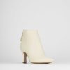 Mujer Barca | Botines Tacon Tacon 5 Cm Piel Beige