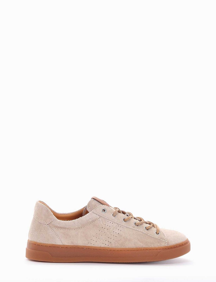 Hombre Barca | Zapatillas Gamuza Beige