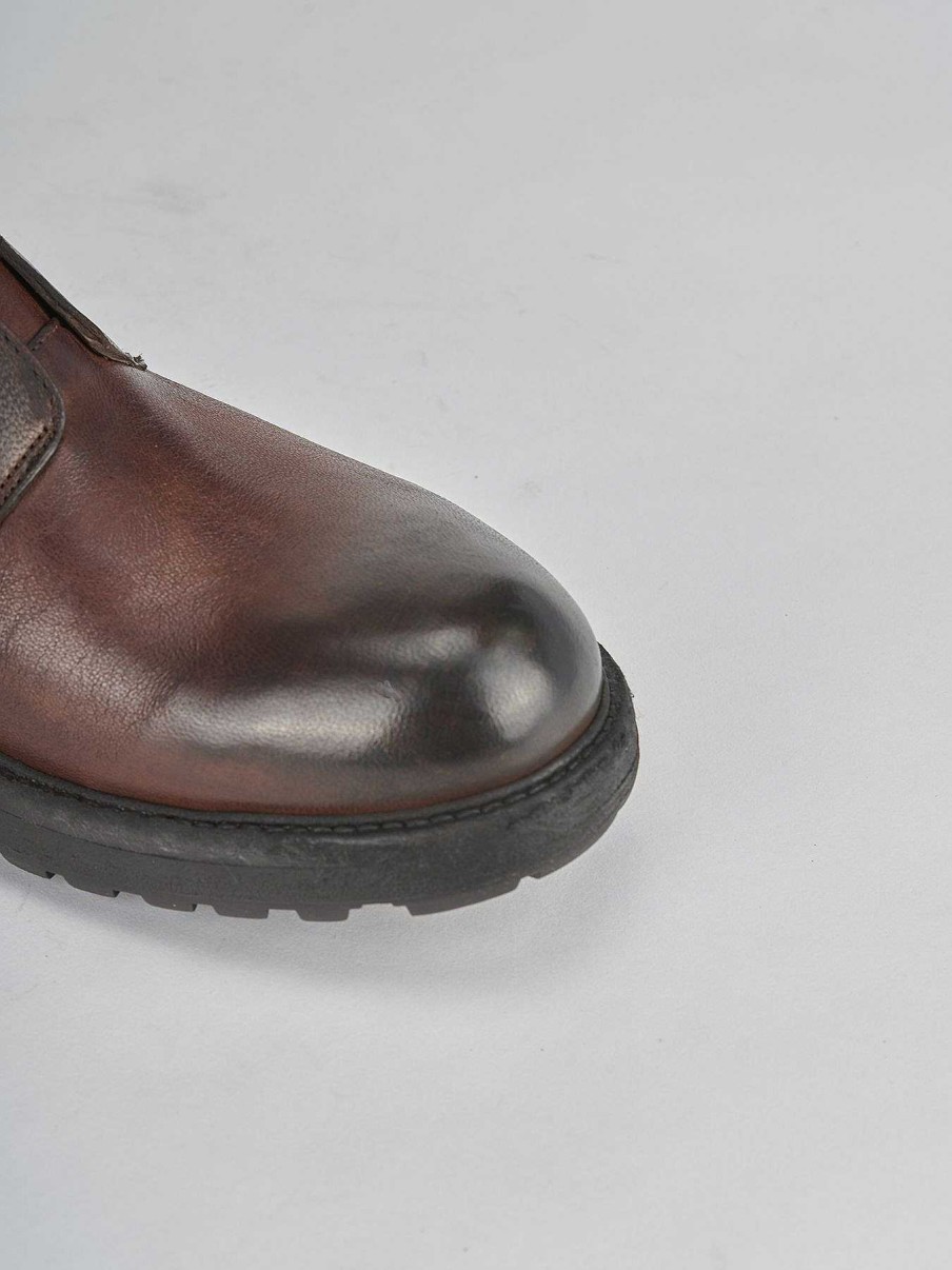 Hombre Barca | Botines Piel Marron