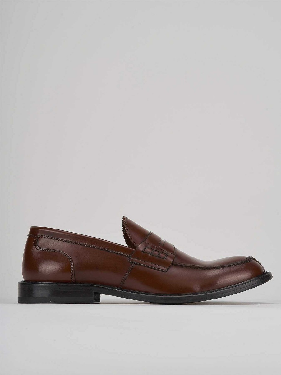 Hombre Barca | Mocasines Piel Marron