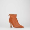 Mujer Barca | Botines Tacon Tacon 5 Cm Piel Marron