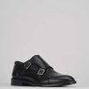 Hombre Barca | Zapatos Con Cordones Tacon 1 Cm Piel Negro