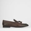 Hombre Barca | Mocasines Piel Marron Oscuro