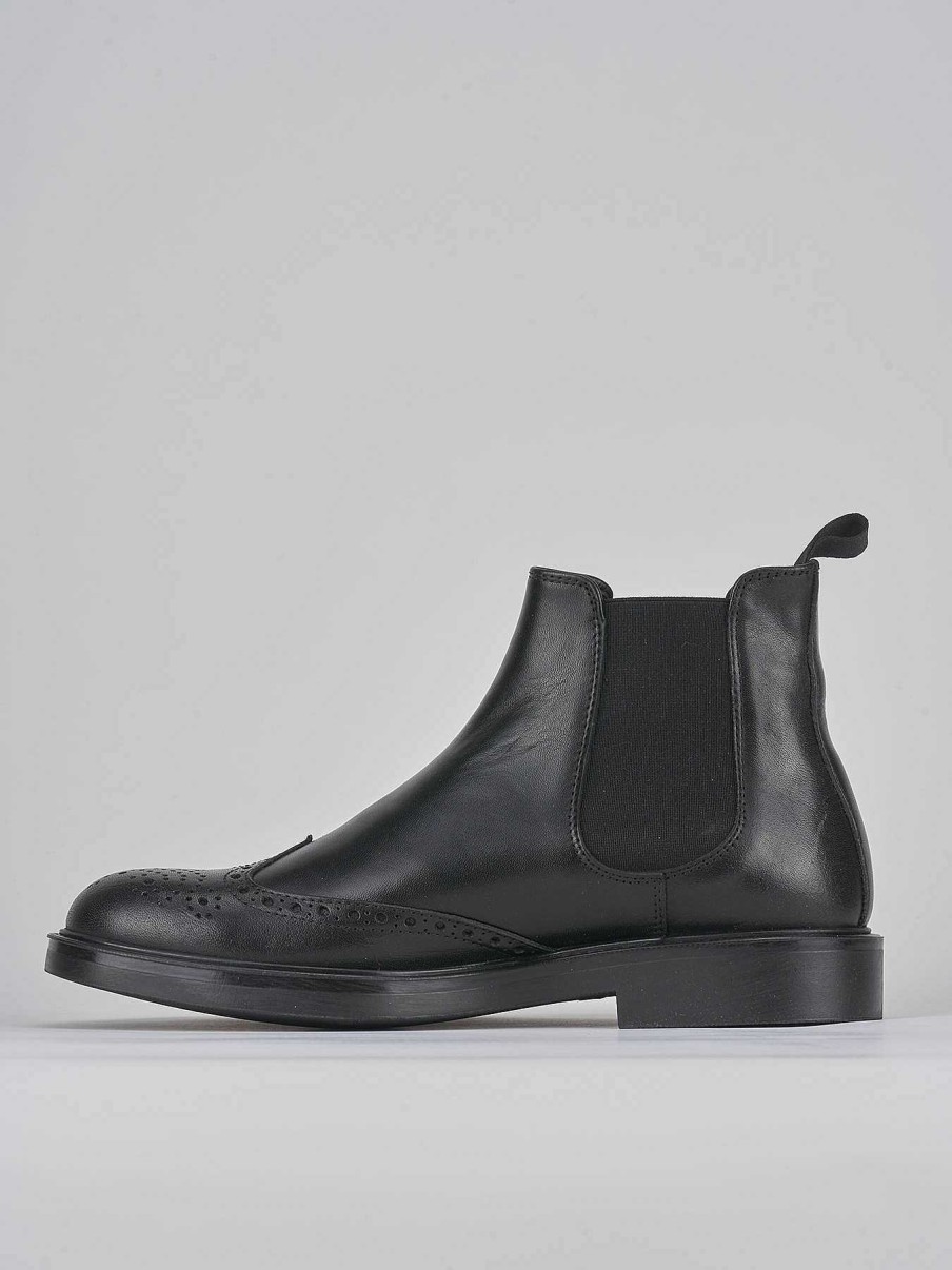 Hombre Barca | Botines Piel Negro