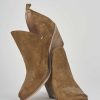 Mujer Barca | Botines Tacon Tacon 6 Cm Ante Beige