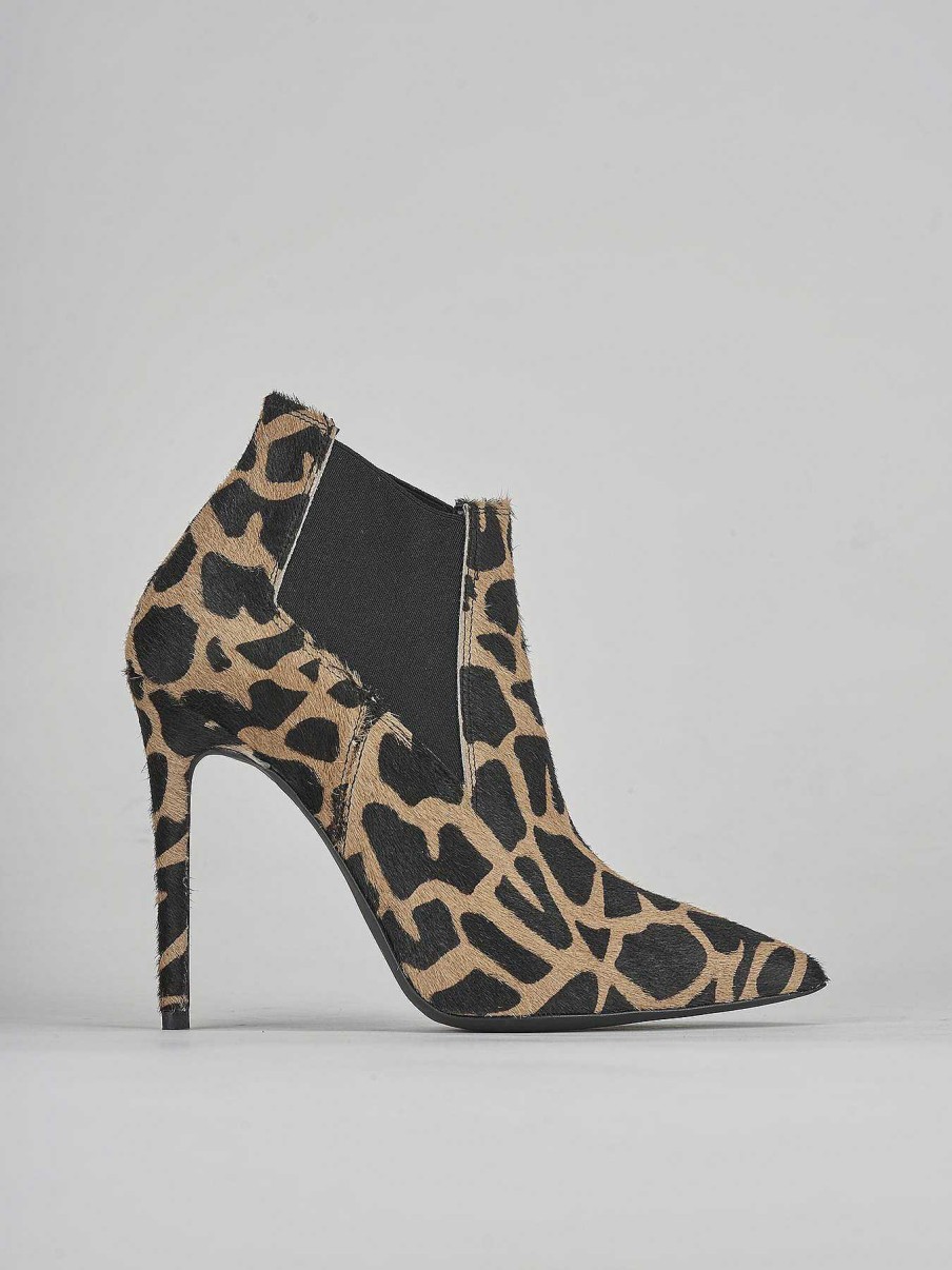 Mujer Barca | Botines De Tacon Alto Tacon 10 Cm Giraffa Horsy