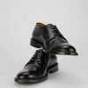 Hombre Barca | Zapatos Con Cordones Tacon 1 Cm Piel Negro