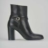 Mujer Barca | Stivaletti Tacco 6Cm Piel Nero