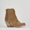 Mujer Barca | Botines Tacon Tacon 6 Cm Ante Beige